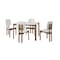 Manhattan Comfort Rectangle Dining Set of 5, 47.24 in L, MDF 4-DT-82901-WH - alternate 3